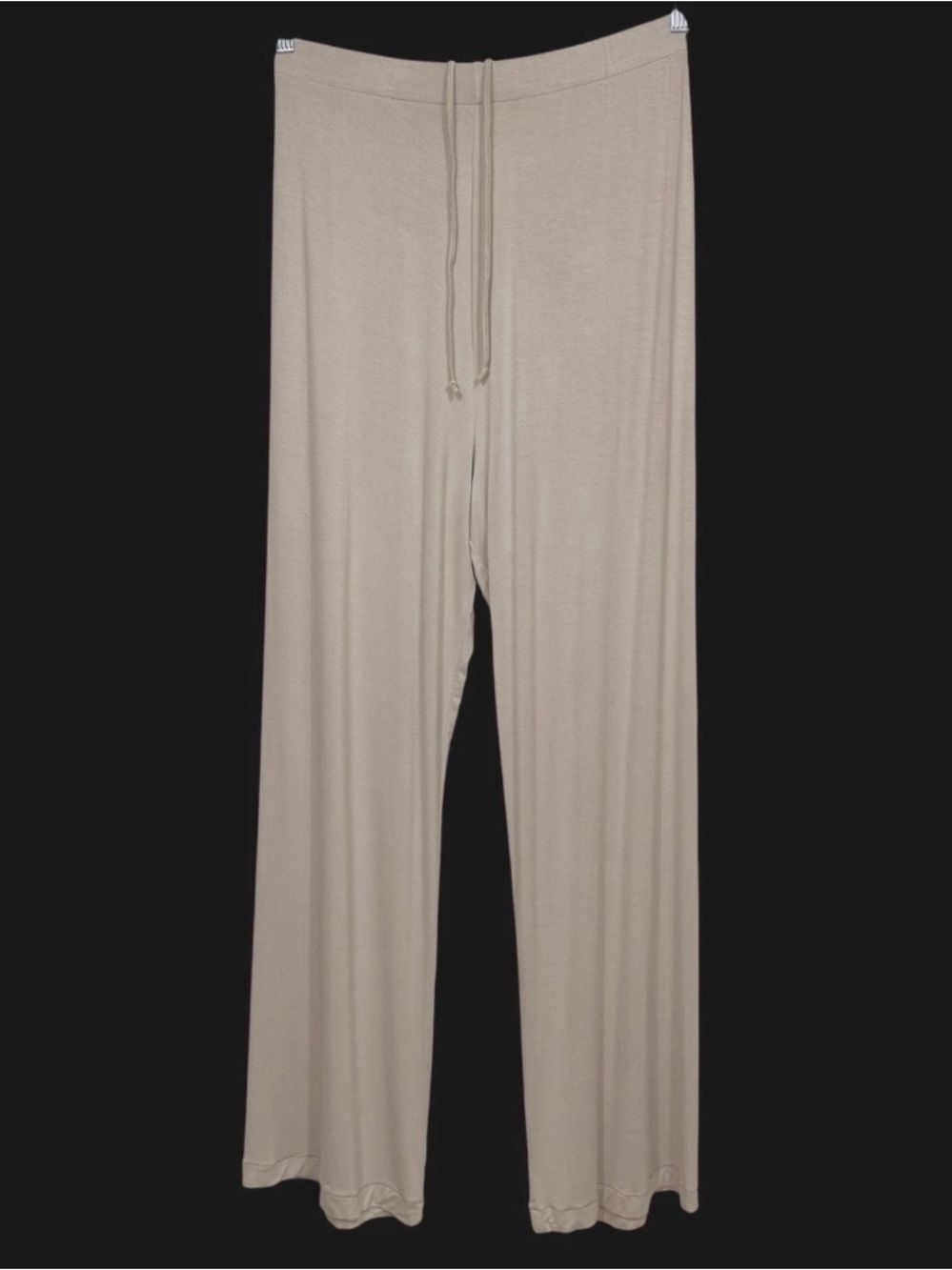 🟤 SKIMS Sleep Straight/Wide-Leg Drawstring Pants in Taupe/Tan Size Large L NWT 🟫 - Picture 10 of 14